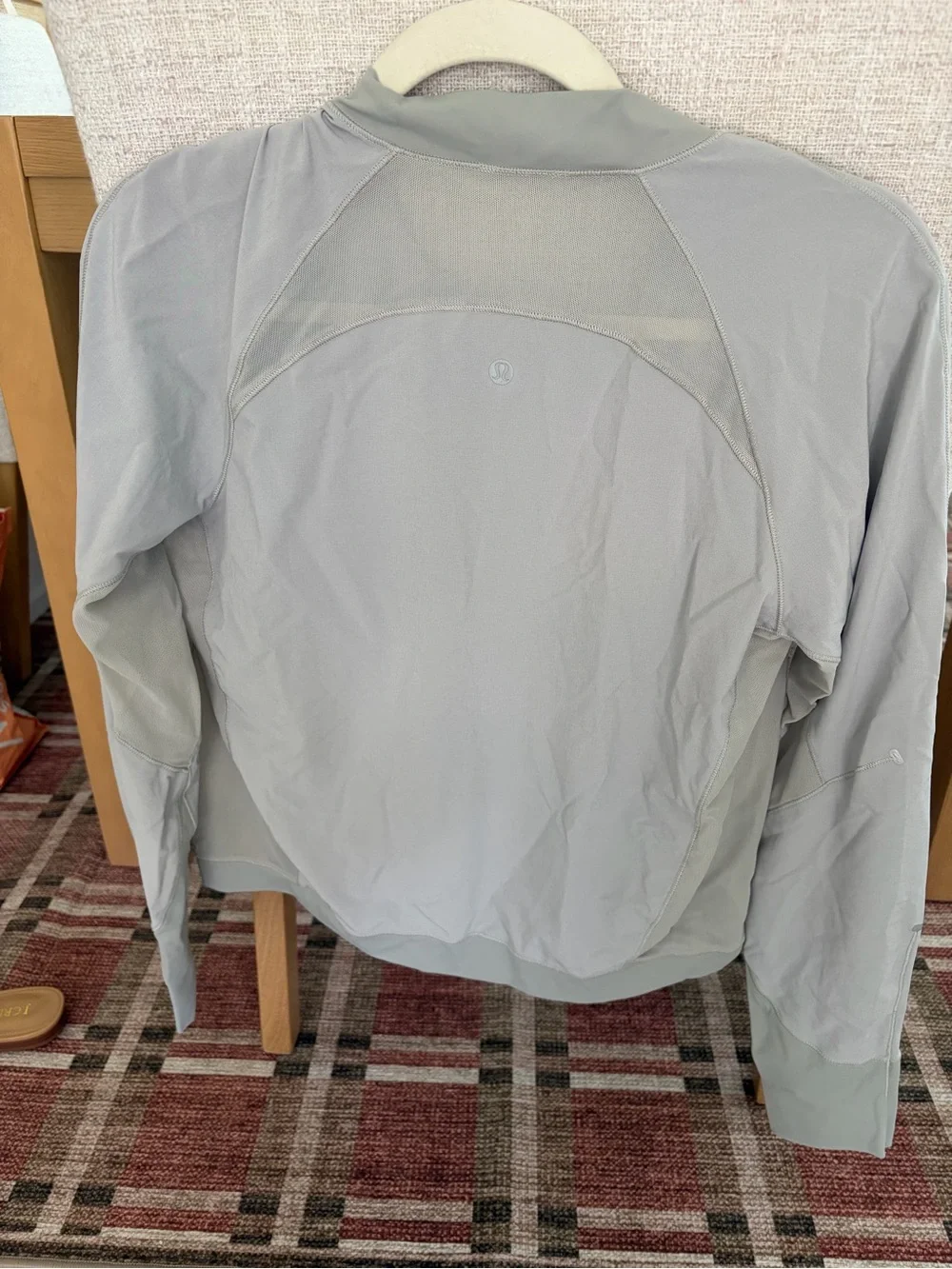 lululemon athletica Light Gray Zip-Front Utility Jacket